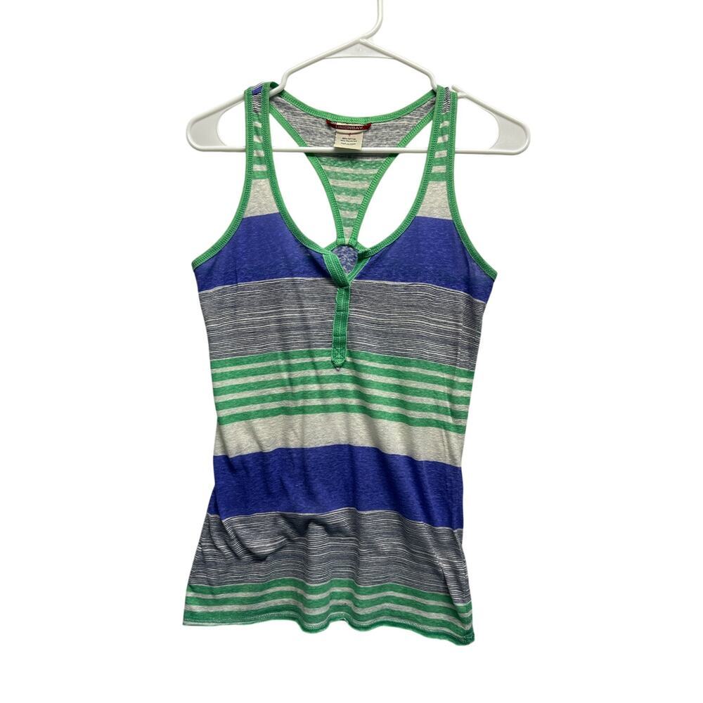 Y2K Unionbay Striped Racerback Tank Top – Size Small